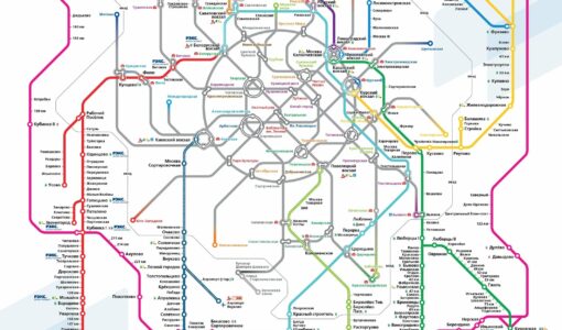 Железнодорожная схема москвы