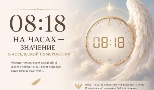 08:18 — значение по часам в ангельской нумерологии